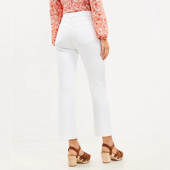 NWT Loft Kick Crop White Jeans, SIze 34/18 - Picture 2 of 10